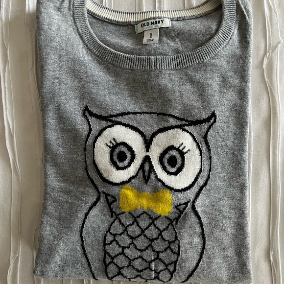Sz Medium Old Navy Owl Sweater Top - Picture 4 of 4